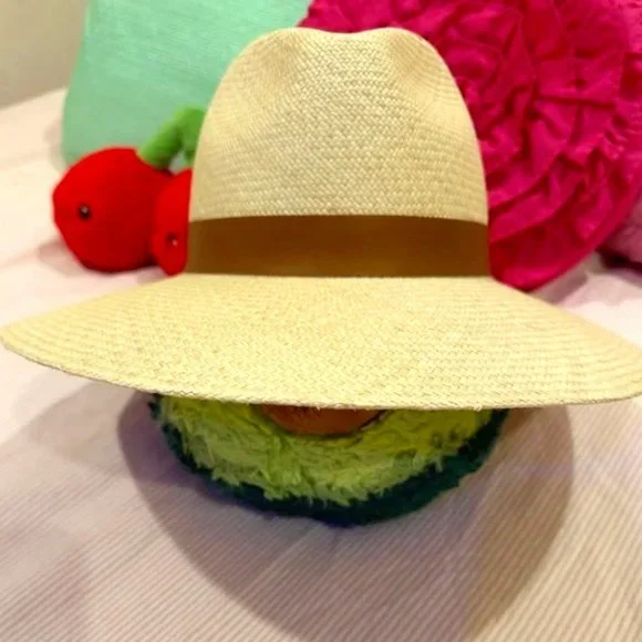 LOOKING FOR - Janessa Leone Adrian Hat (not the Adriana hat) in a size Medium Janessa Leoné Judith Fedora - Natural – Soleil Blue main image 4